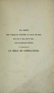 Cover of: Fac simile des tableaux exposés au salon de 1839: sous les no.s 2050, 2051, et 2052