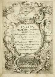 Cover of: La cena by Baldassarro Megliavacca