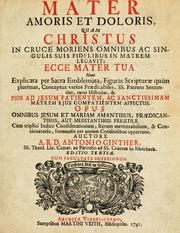 Cover of: Mater amoris et doloris by Antonius Ginther