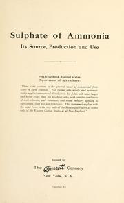 Sulphate of ammonia by Barrett Company.