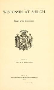 Cover of: Wisconsin at Shiloh: report of the commission