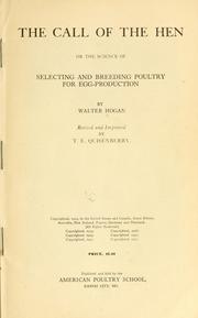 Cover of: The call of the hen by Hogan, Walter