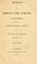 Cover of: Report on elementary public instruction in Europe, made to the thirty-sixth General assembly of the state of Ohio, December 29, 1837.