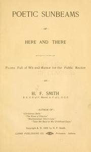 Poetic sunbeams of here and there by Handford F. Smith