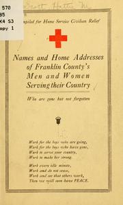 Names and home addresses of Franklin County's men and women serving their country by Hattie Marshall Scott