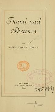 Cover of: Thumb-nail sketches