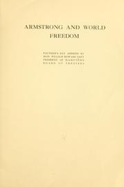 Cover of: Armstrong and world freedom