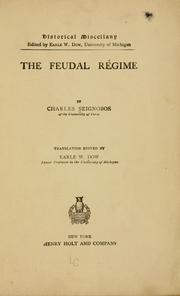 Cover of: feudal régime | Charles Seignobos