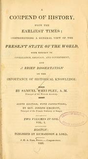 Cover of: compend of history