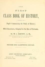 Cover of: The first class book of history by Martin Joseph Kerney