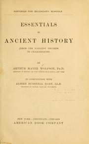 Cover of: Essentials in ancient history (from the earliest records to Charlemagne)