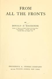 Cover of: From all the fronts by Donald Alexander Mackenzie