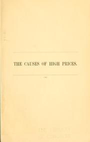 Cover of: causes of high prices.