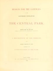 Cover of: Designs for the gateways of the southern entrances to the Central park.