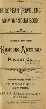Cover of: The European travelers by Hamburg-American line