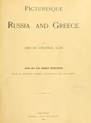 Cover of: Picturesque Russia and Greece.