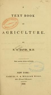 Cover of: A text book on agriculture.