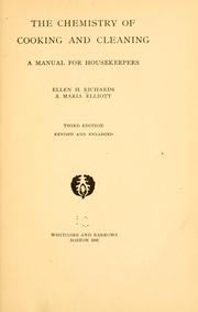 Cover of: The chemistry of cooking and cleaning: a manual for house keepers