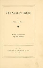 Cover of: The country school by Clifton Johnson