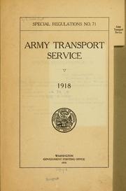 Cover of: Army transport service.