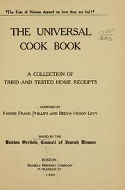 Cover of: The universal cook book by Phillips, Fannie Frank