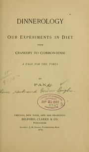 Cover of: Dinnerology