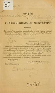 Cover of: Report of the Flax and hemp commission by United States. Department of Agriculture. National Agricultural Library., United States. Department of Agriculture. National Agricultural Library.