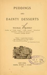 Cover of: Puddings and dainty desserts by Thomas J. Murrey