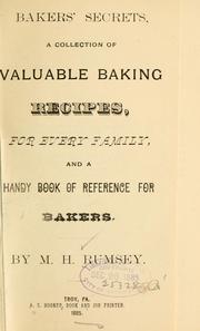 Cover of: Bakers' secrets