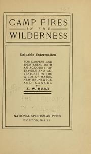 Cover of: Camp fires in the wilderness