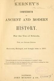 Cover of: Kerney's compendium of ancient and modern history. by Martin Joseph Kerney
