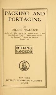 Cover of: Packing and portaging by Dillon Wallace