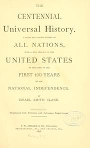 Cover of: The centennial universal history.