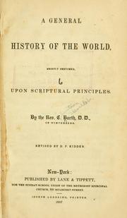 Cover of: A general history of the world by Christian Gottlob Barth