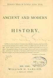 Cover of: Ancient and modern history ...