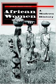 Cover of: African Women by Catherine Coquery-Vidrovitch
