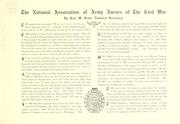 Cover of: In honor of the National Association of Civil War Army Nurses