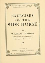Cover of: Exercises on the side horse