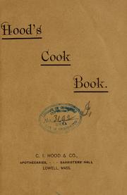 Cover of: Hood's cook book. by C.I. Hood & Co. (Lowell, Mass.)