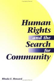 Cover of: Human rights and the search for community