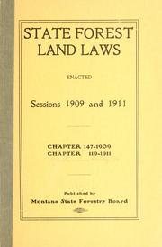 Cover of: State forest land laws, enacted sessions 1909 and 1911.