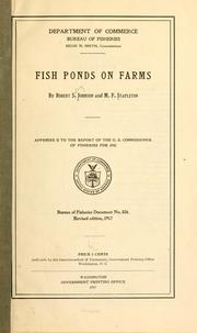 Cover of: Fish ponds on farms. | Robert Sidney Johnson