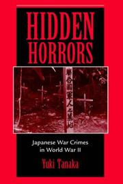 Cover of: Hidden Horrors by Tanaka, Toshiyuki, Yukiko Tanaka, Toshiyuki Tanaka, Yukiko Tanaka, Toshiyuki Tanaka