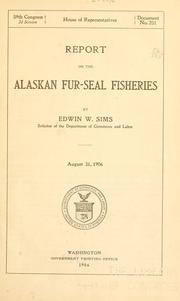 Cover of: Report on the Alaskan fur-seal fisheries