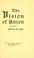 Cover of: The vision of Anton as told by Walter A. Dyer.