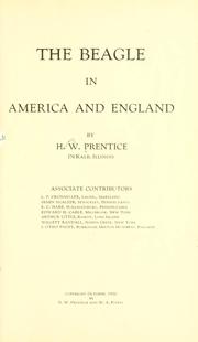 Cover of: The beagle in America and England