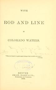 Cover of: With rod and line in Colorado waters ...