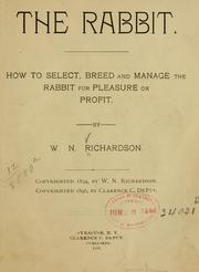 Cover of: rabbit.: How to select, breed and manage the rabbit for pleasure or profit.