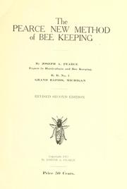 Cover of: Pearce new method of bee keeping