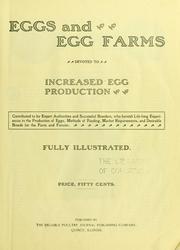 Cover of: Eggs and egg farms